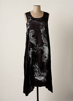 Rochie midi negru MALOKA femeie