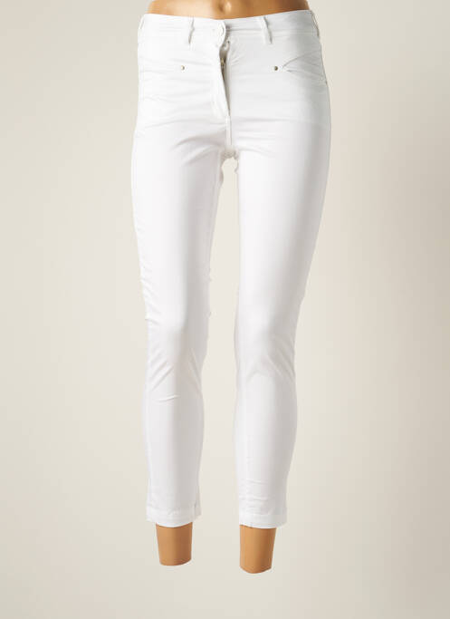 Pantalon 7/8 elasticitate mărime normală alb PAUL BRIAL femme