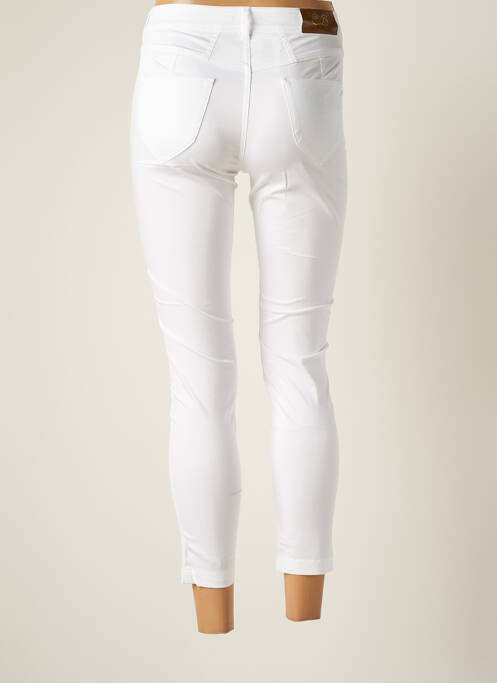 Pantalon 7/8 elasticitate mărime normală alb PAUL BRIAL femme