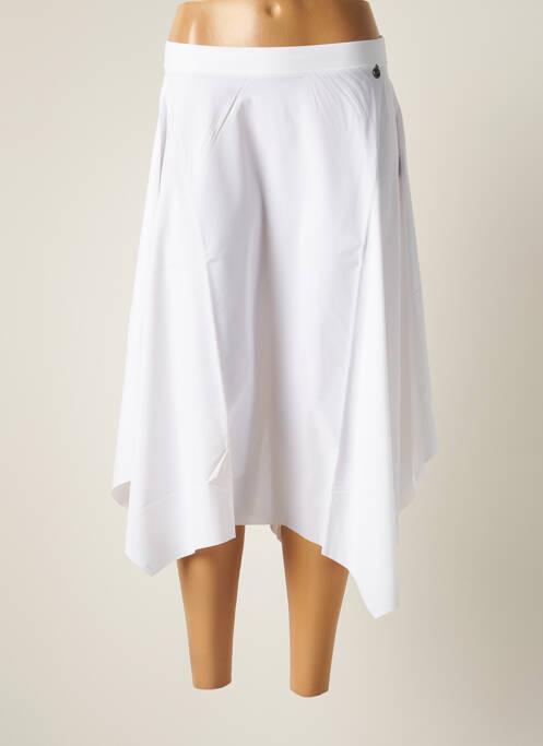 Fustă midi alb MALOKA femeie