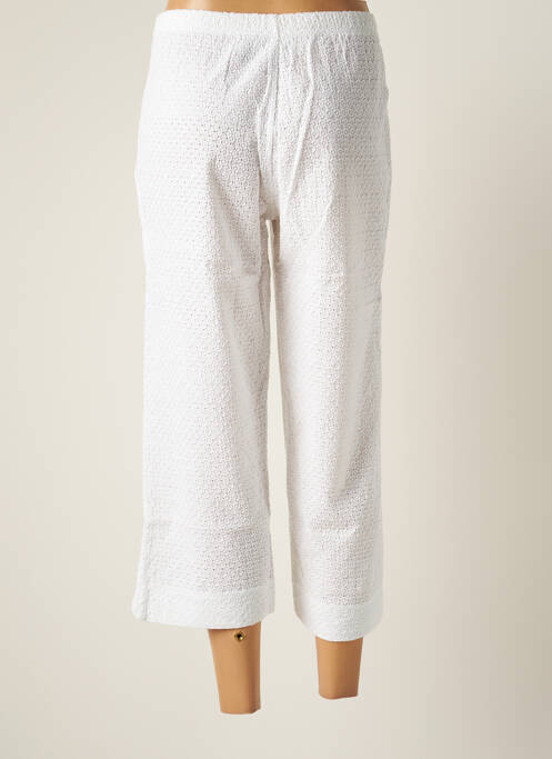 Pantalon trei sferturi alb G!OZE femeie