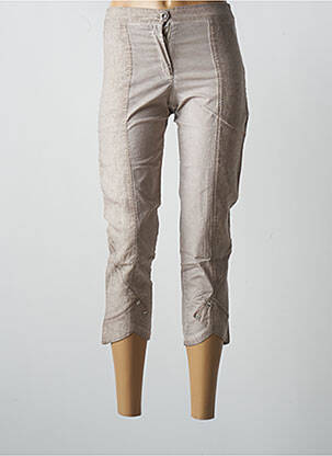 Pantalon trei sferturi bej MALOKA femeie