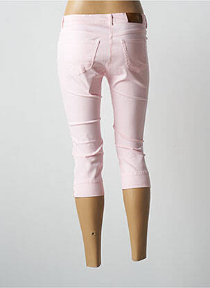 Pantalon trei sferturi elasticitate talie joasă roz PAUL BRIAL femeie