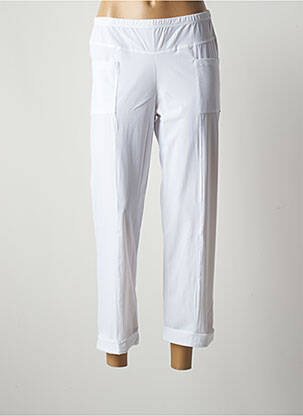 Pantalon trei sferturi alb MALOKA femeie