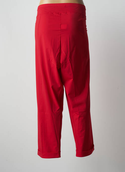 Pantalon trei sferturi roșu MALOKA femeie