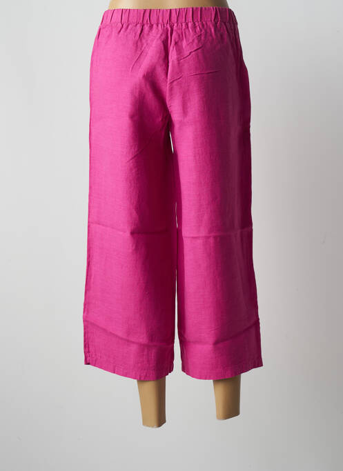 Pantalon trei sferturi roz MALOKA femeie