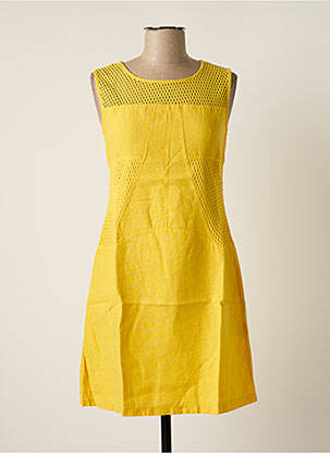 Rochie midi galben MALOKA femeie