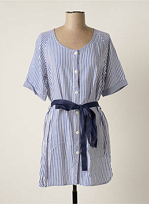 Rochie scurtă mâneci scurte mâneci scurte albastru PAUL BRIAL femme