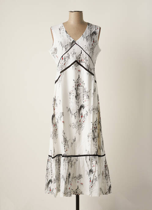 Rochie lungă alb MALOKA femeie