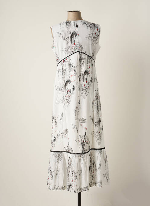 Rochie lungă alb MALOKA femeie