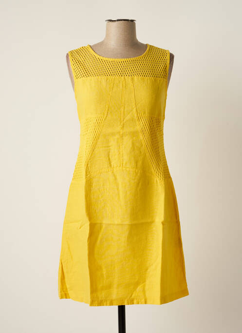 Rochie midi galben MALOKA femeie