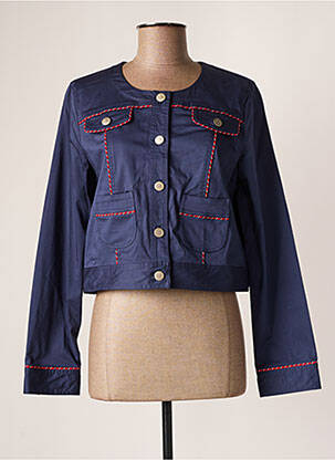 Jachete casual guler rotund albastru PAUL BRIAL femeie