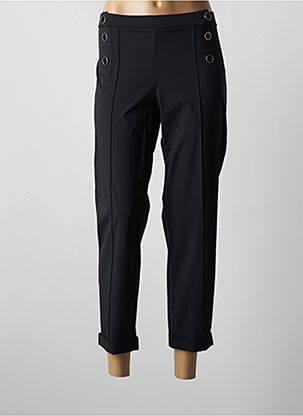 Pantalon 7/8 elasticitate mărime normală negru MALOKA femeie