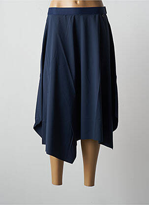 Fustă midi albastru MALOKA femeie