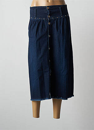 Fustă midi albastru PAUL BRIAL femeie