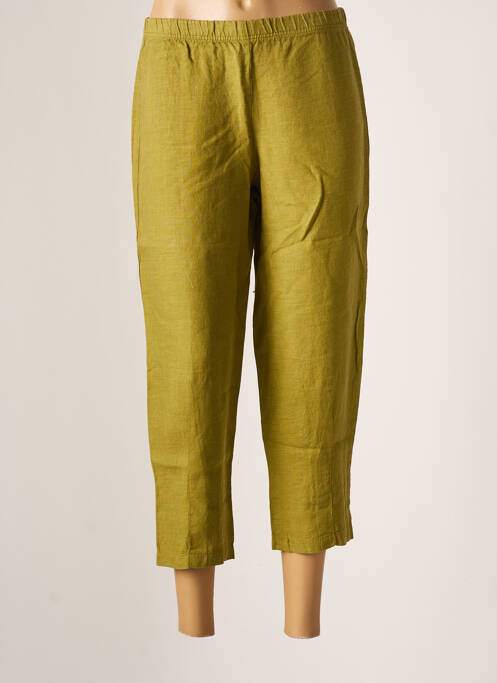 Pantalon trei sferturi verde G!OZE femeie