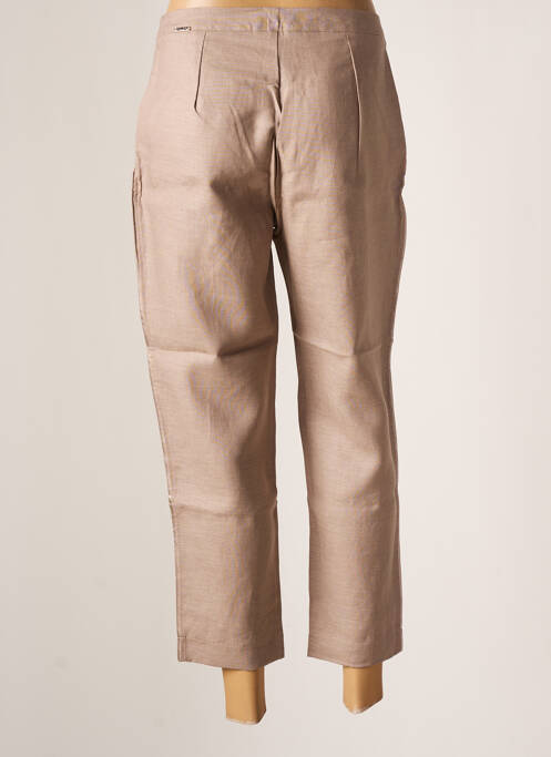 Pantalon trei sferturi maro MALOKA femeie