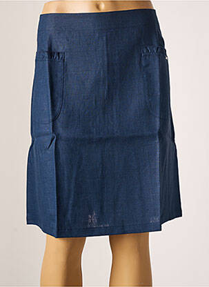 Fustă midi albastru MALOKA femeie