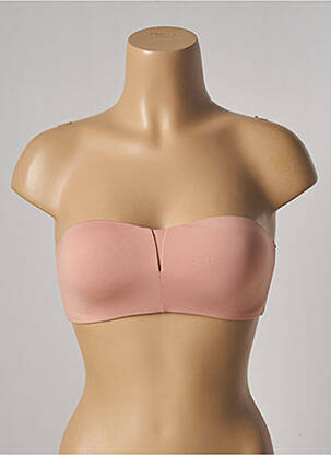 Sutien efect material satinat top bentiță roz PASSIONATA femeie