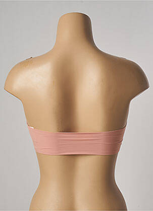 Sutien efect material satinat top bentiță roz PASSIONATA femeie