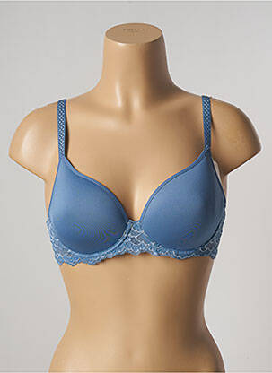 Sutien efect material satinat top sutien modelat albastru SIMONE PERELE femeie