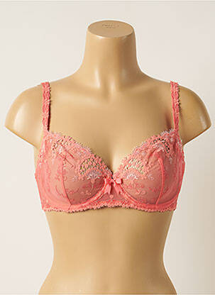 Sutien broderie sutien cupe întregi cu decolteu înalt roz SIMONE PERELE femeie