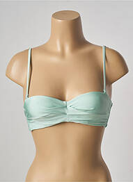 Sutien de costum de baie elasticitate sutien balconet cu decolteu înalt verde BARTS femme