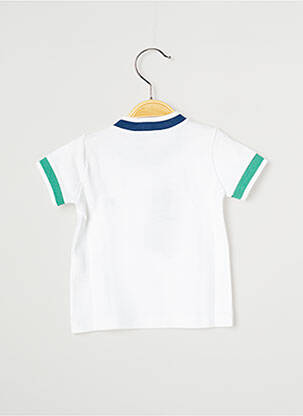 Tricou croială dreaptă mâneci scurte alb J.O MILANO băiat