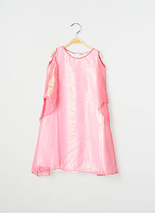 Rochie midi guler rotund mâneci lungi roz SAFER BABY fată