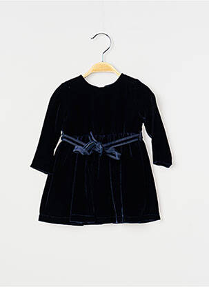Rochie midi închidere cu fermoar la spate mâneci lungi albastru J.O MILANO fată
