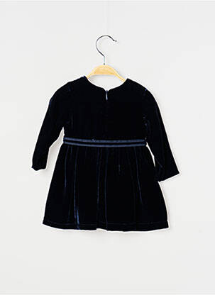 Rochie midi închidere cu fermoar la spate mâneci lungi albastru J.O MILANO fată