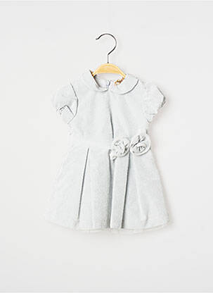 Rochie midi guler claudine mâneci scurte gri SAFER BABY fată