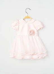 Rochie midi guler claudine mâneci scurte roz SAFER BABY fille