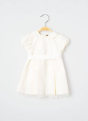 Rochie midi guler claudine mâneci scurte bej SAFER BABY fată