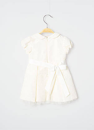 Rochie midi guler claudine mâneci scurte bej SAFER BABY fată