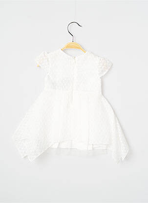 Rochie midi mâneci scurte mâneci scurte alb J.O MILANO fată