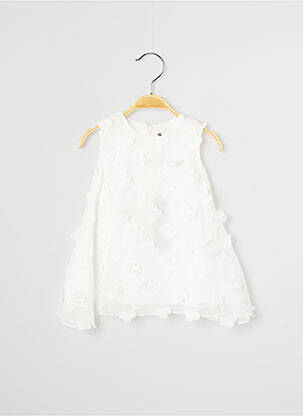Rochie midi fără mâneci fără mâneci alb J.O MILANO fată