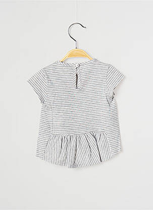 Tricou închidere cu nasturi la spate mâneci scurte gri J.O MILANO fată