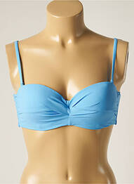 Sutien de costum de baie elasticitate sutien balconet cu decolteu înalt albastru BARTS femme