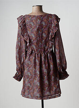 Rochie scurtă mâneci lungi mâneci lungi maro LAAGAM femeie