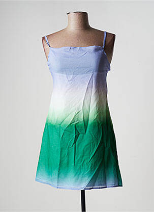 Rochie scurtă croială cambrată bretele subțiri verde LAAGAM femeie