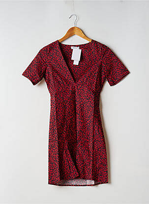 Rochie scurtă mâneci scurte mâneci scurte roșu LAAGAM femeie