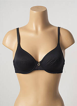 Sutien efect material satinat sutien cupe întregi cu decolteu înalt negru AUBADE femeie