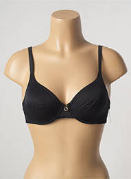 Sutien efect material satinat sutien cupe întregi cu decolteu înalt negru AUBADE femme
