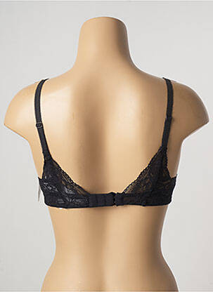 Sutien efect material satinat sutien cupe întregi cu decolteu înalt negru AUBADE femeie