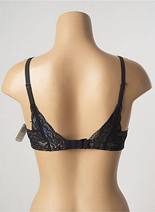 Sutien efect material satinat sutien cupe întregi cu decolteu înalt negru AUBADE femeie