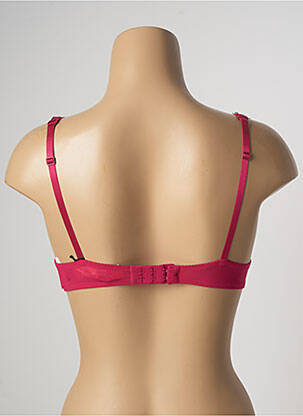 Sutien efect material satinat top sutien push-up roz AUBADE femeie