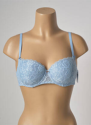 Sutien efect material satinat top sutien modelat albastru AUBADE femeie