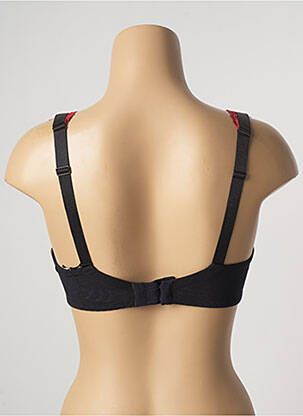 Sutien efect material satinat sutien cupe întregi cu decolteu înalt negru AUBADE femeie