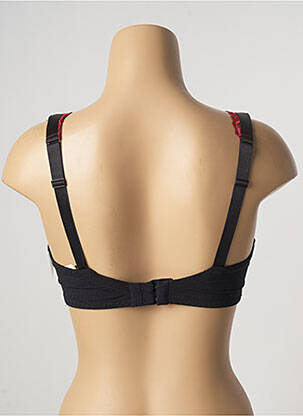 Sutien efect material satinat sutien cupe întregi cu decolteu înalt negru AUBADE femeie
